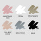 Color swatches for Custom name cake topper