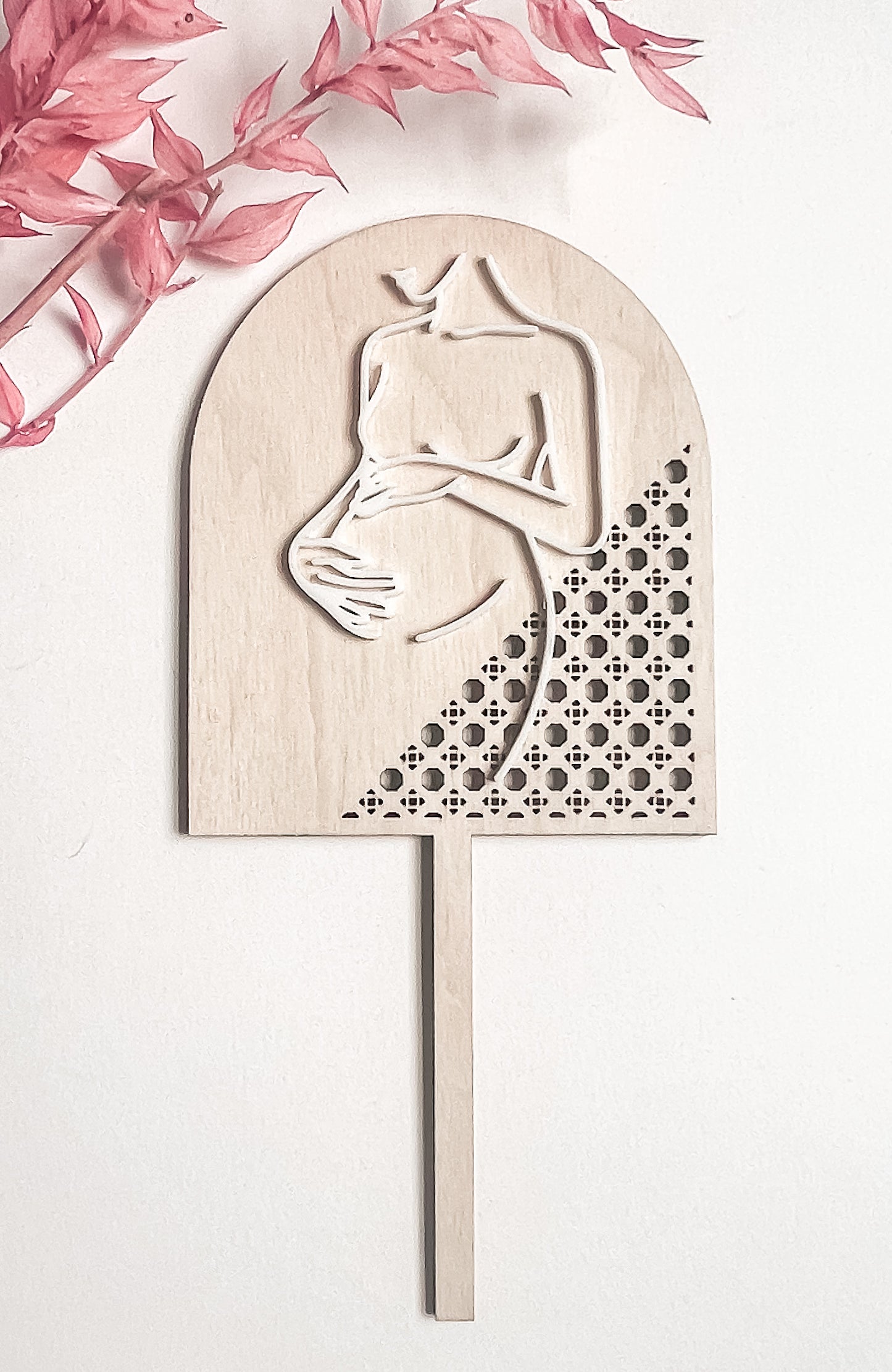 Boho Baby Shower Cake Topper